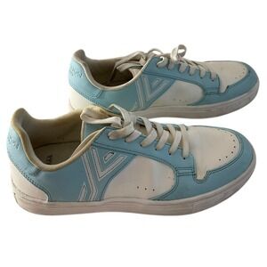 YY Nation Stratus Cactus Sneakers White Sky Blue Vegan Cactus Leather 7.5